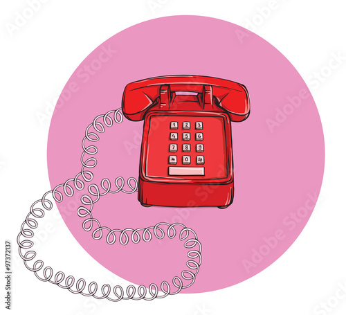 Vintage Telephone No.7, handset on