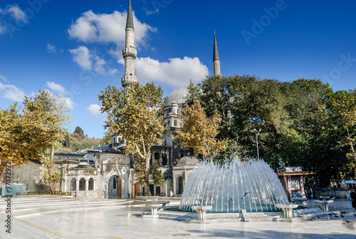 Eyup Sultan Mosque built in 1458, it was the first mosque constructed by the Ottoman Turks following the Conquest of Constantinople in 1453.
 photo