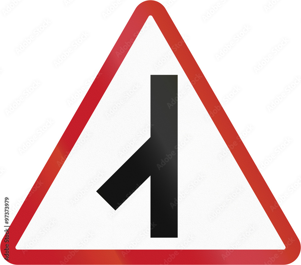Road sign in the Philippines - Side Road Junction Road sign in the Philippines - Side Road Junction