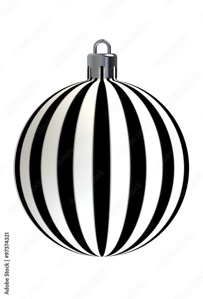 Grating vertical black texture christmas ball Grating vertical black texture christmas ball