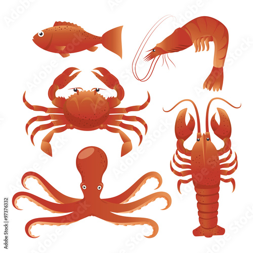 Sea food gastronomy 