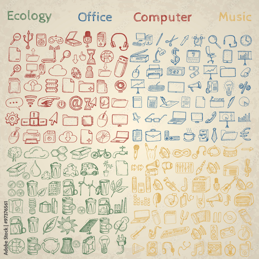 Big set of icons for different occasions.