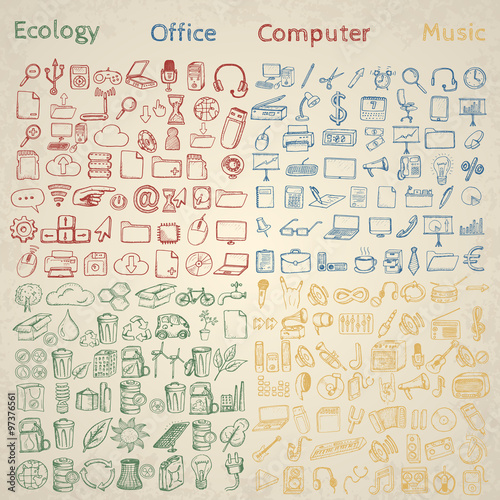 Big set of icons for different occasions.