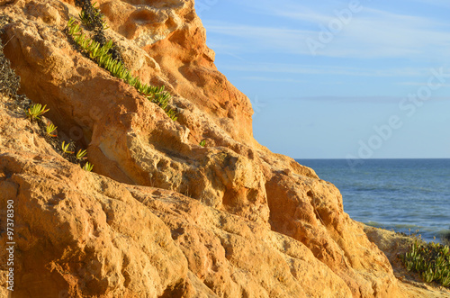 Praia Da Gale Beach spectacular rock formations on the Algarve coast