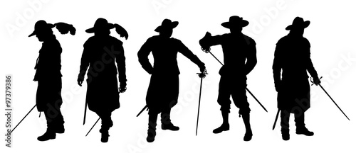 musketeer silhouettes photo