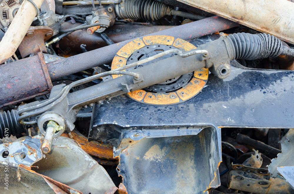 Useless, worn out rusty brake discs and other Useless, worn out rusty brake discs and other