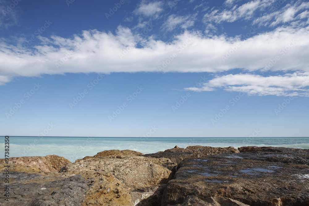 Balearic Sea and rocks