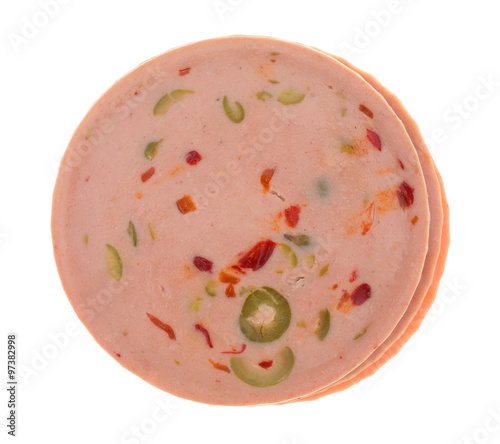 Olive loaf luncheon meat