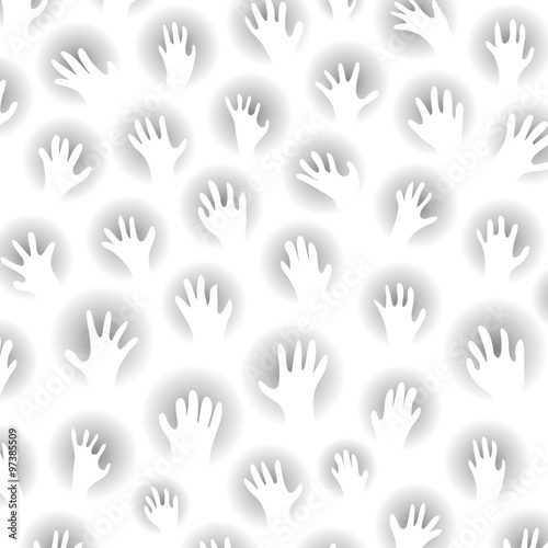 vector handprint pattern