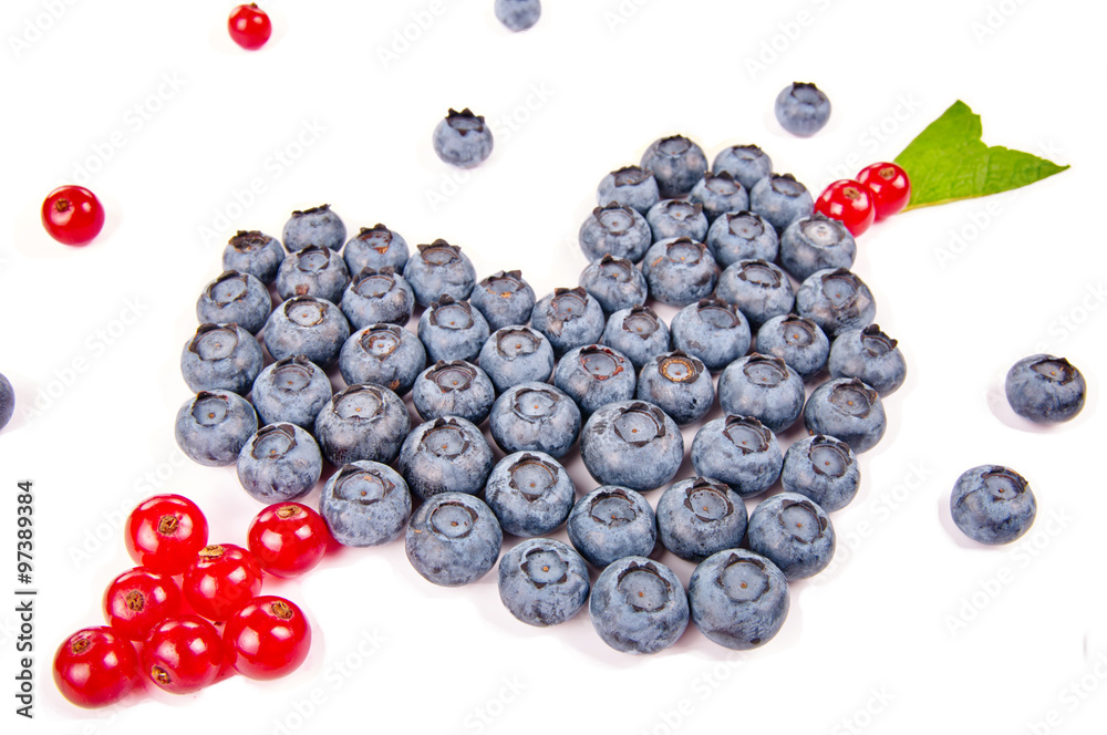 Fun food. Heart and arrow made from fruits Fun food. Heart and arrow made from fruits