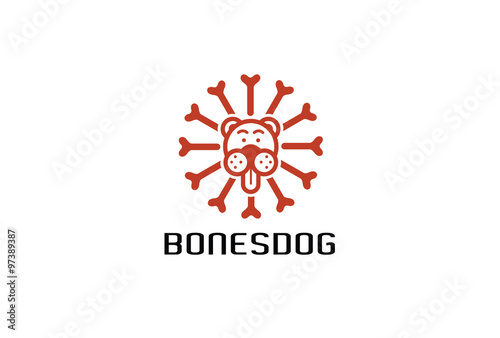 Bones Dog Design Illustration