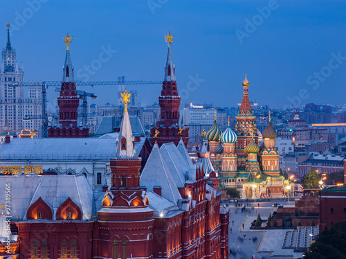 Moscow,Russia,Red square,view of St. Basil's Cathedral