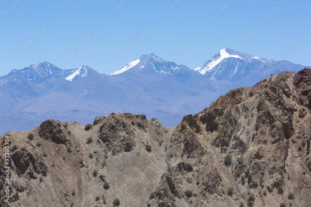 Pampa El Leoncito National Park with the Aconcagua, Argentina