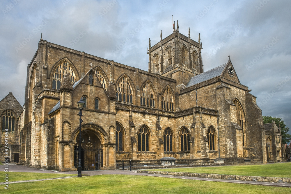 Sherborne Abbey, Dorset, England, UK Sherborne Abbey, Dorset, England, UK
