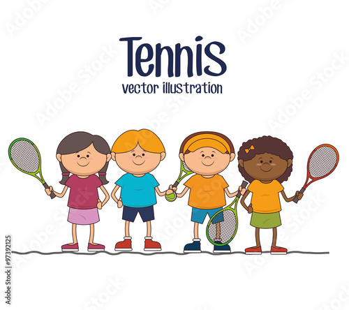 Tennis sport game