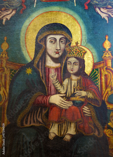 Jerusalem - The Icon of Madonna from Church of the Holy Sepulchre