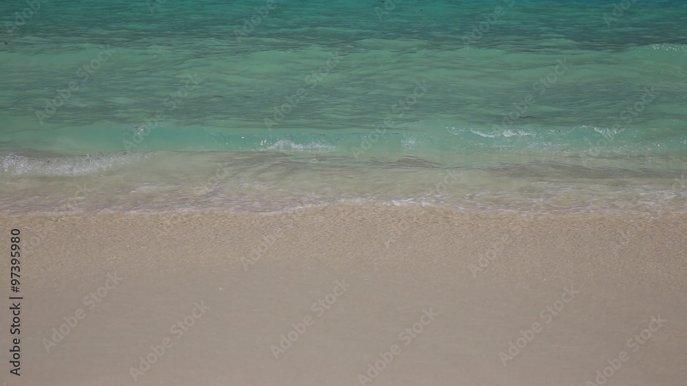 Caribbean sea coastline. Beautiful tropical beach view
Caribbean sea coastline. Beautiful tropical beach view