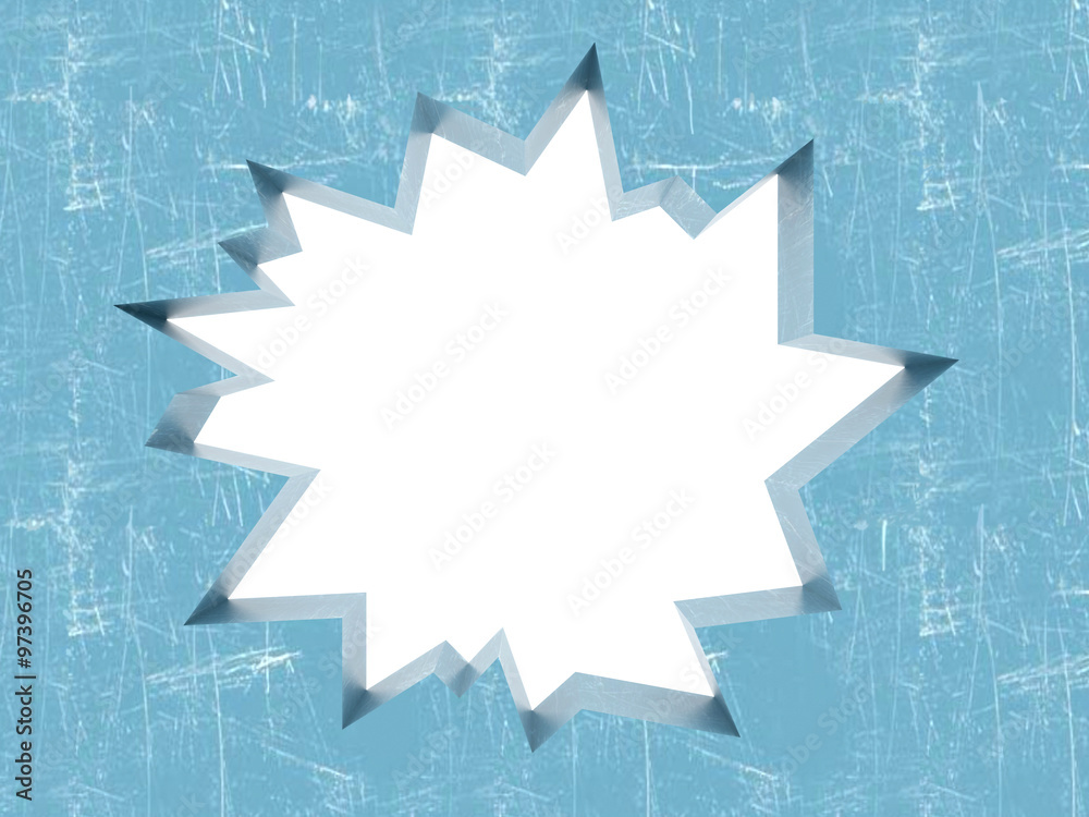 Fototapeta premium Broken Ice with uneven fracture