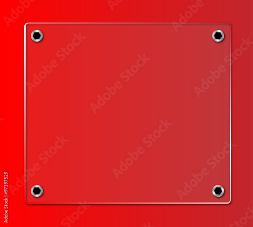 Glass Nameplate