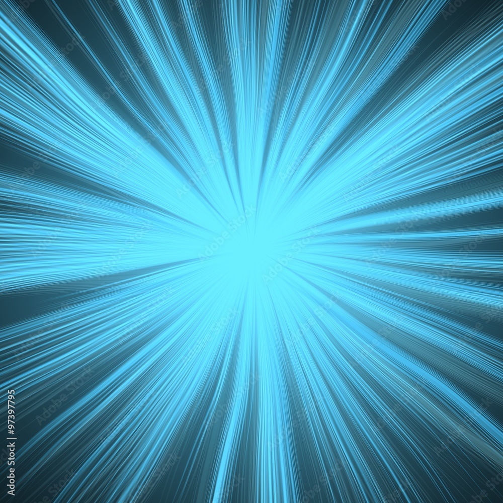 Abstract blue light, bright center Abstract blue light, bright center