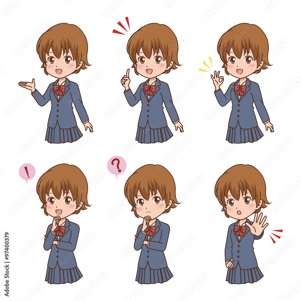 女の子　バリエーション