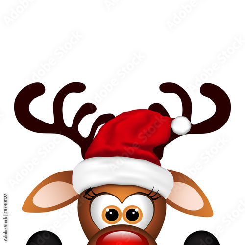 Funny Christmas Reindeer 