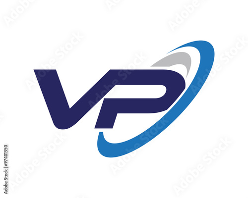 VP Swoosh Letter Logo