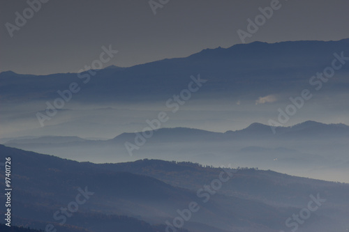 Beautiful panoramic mountain landscape. © trek6500