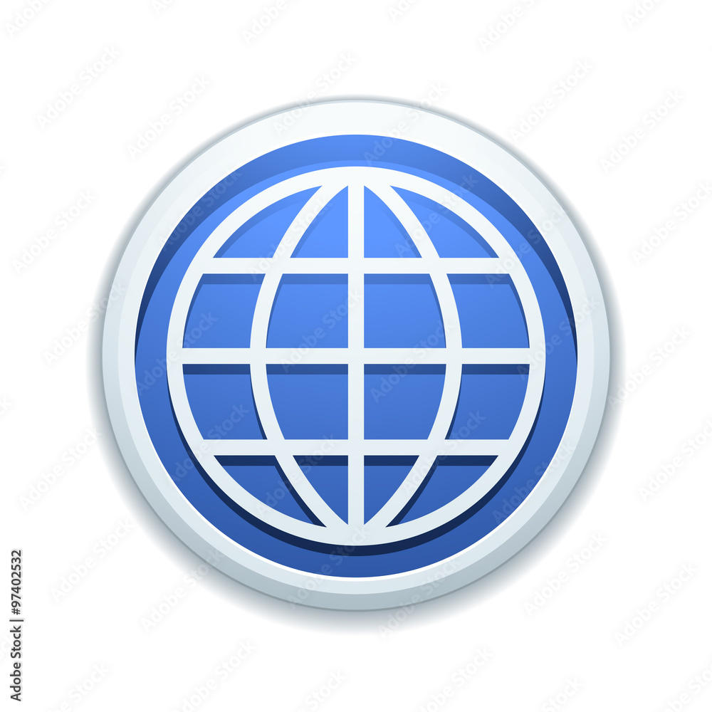 World globe button World globe button