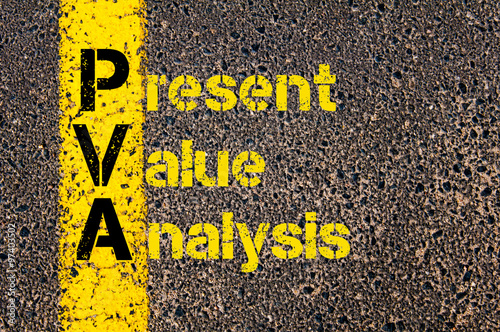 Accounting Business Acronym PVA Present Value Analysis