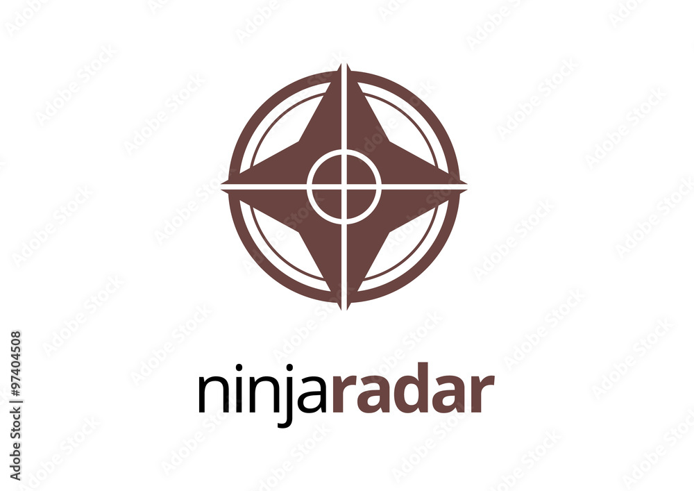 Ninja Shuriken Radar Logo