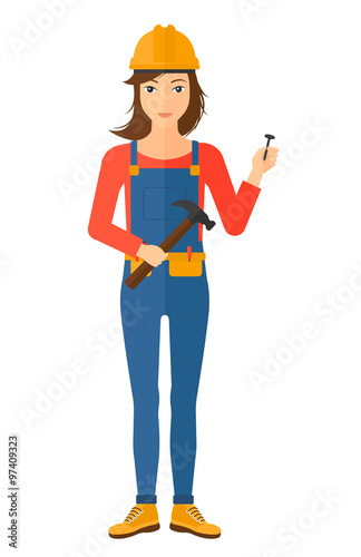 Cheerful repairer engineer.