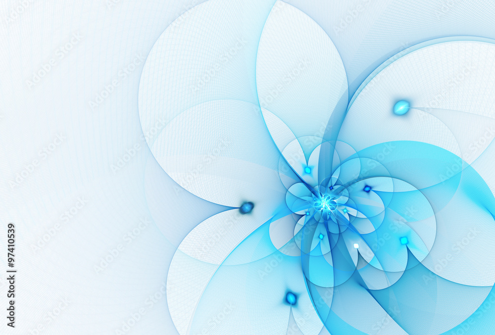 Fototapeta premium abstract fractal background, fractal flower