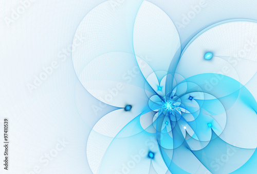 abstract fractal background  fractal flower