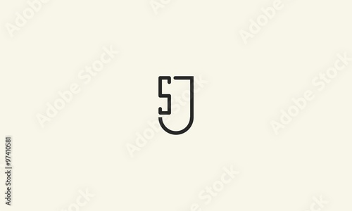 letter sj or js logo