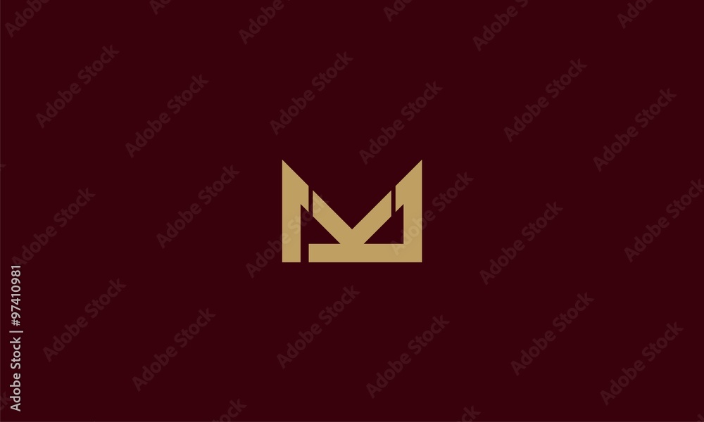letter k or km simple logo letter k or km simple logo
