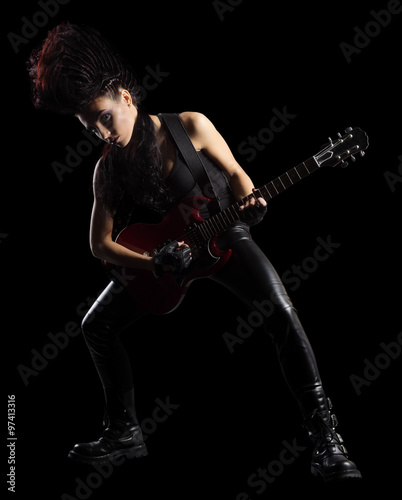 Rock musician woman
