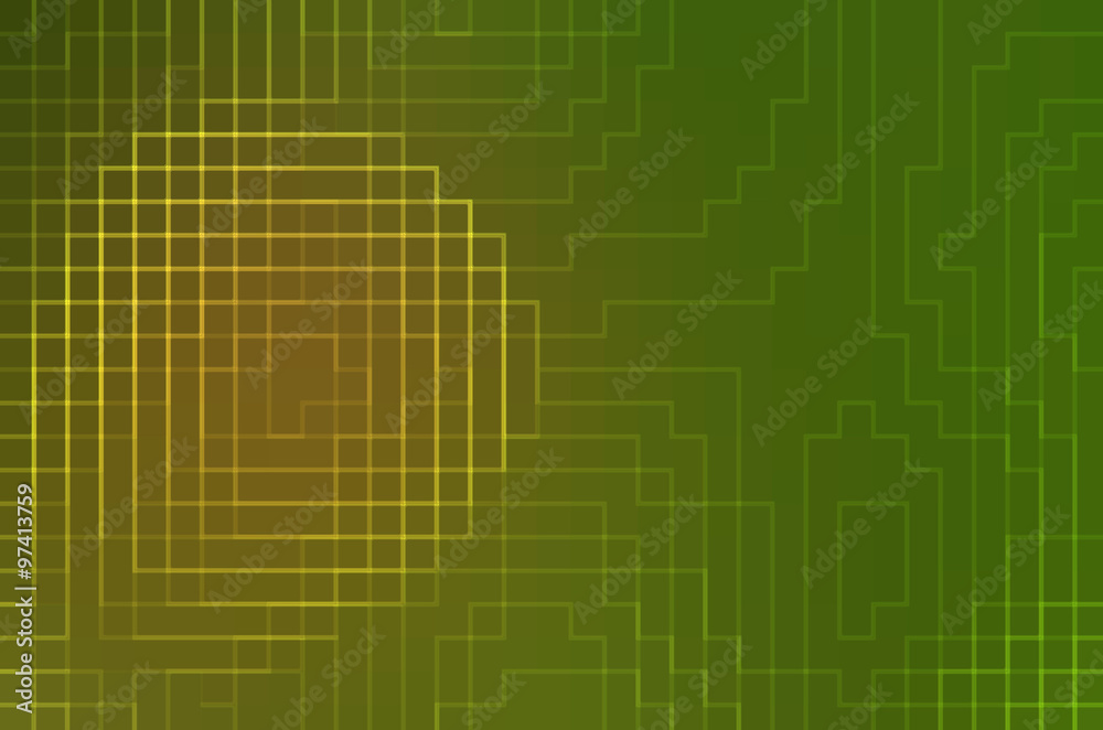 abstract green light and square background abstract green light and square background