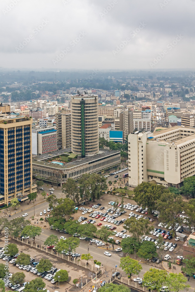 View on central business district of Nairobi
