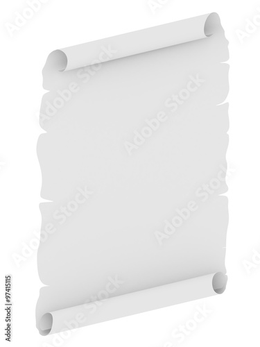 Blank sheet of paper