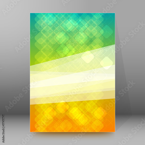 Abstract mosaic background brochure cover page layout Stock Vector | Adobe  Stock