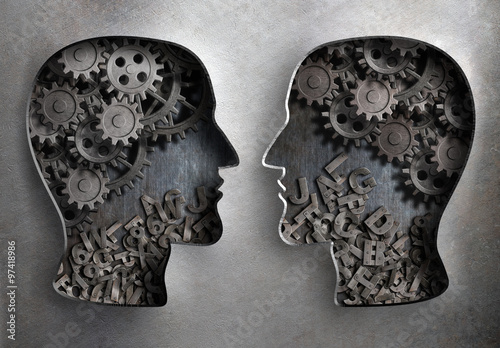 dialog or communication, in...