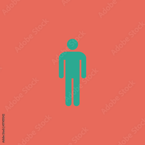 Man flat icon