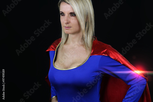 Photo sexy supergirl posing