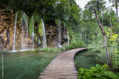 Breathtaking view in the Plitvice Lakes National Park .Croatia