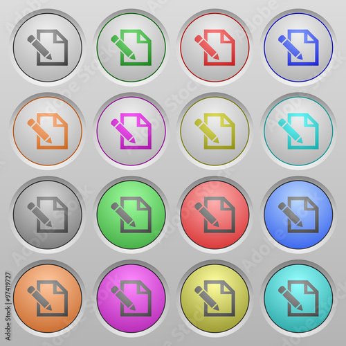 Edit plastic sunk buttons