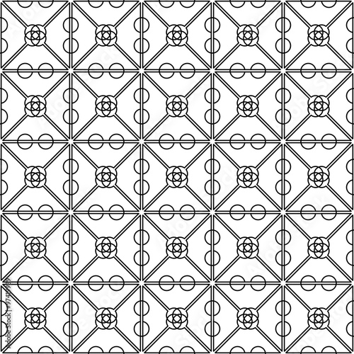 Seamless background with decorative snowflakes 