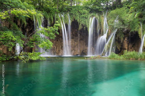 Fototapeta Naklejka Na Ścianę i Meble -  Breathtaking view in the Plitvice Lakes National Park .Croatia