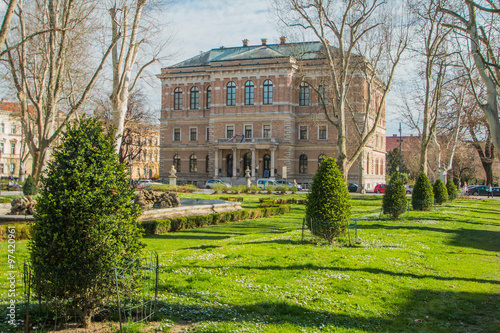  Zrinjevac and Croatian academy of science and arts in Zagreb 