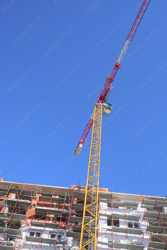 The image of a crane The image of a crane